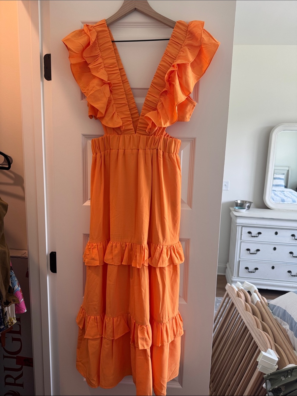 orange dress